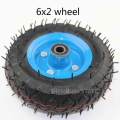 High performance 6x2 tire tyre rim 6 inch 15cm pneumatic wheel pump wheel trolley cart wheel roller caster wheel caster|Tyres|