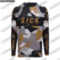 SICK 2022 Motocross MTB Jersey Bike Wear Long Sleeve DH Jersey Riding Spexcel Cycling Clothing Quick dry Maillot Ciclismo Hombre