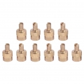 Car Motorcycle 10Pcs Copper Slotted Head Valve Stem Cap for Schrader Valve Wheel Tyre Tire Valvol Lid Dust Cover Auto Accessory|
