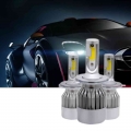2pcs/pair H1 H3 H7 H11 9005 Hb3 9006 Hb4 Hight Bright Cob C6 Car Led Headlight H4 H13 9004/9007 Hi/lo Beam Headlamp - Car Headli