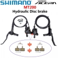 Shimano Mt200 Mtb Mountain Bike Hydraulic Disc Brake Set Included Mt200 Brake Lever Disc Brake Caliper Postmount - Bicycle Brake