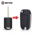 KEYYOU Car Key Shell Modified For Vauxhall Opel Corsa C Combo Tigra Meriva Agila Fob 2 Buttons Remote Flip Uncut Key Case Cover|