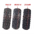 For Speedual Grace 10 Zero 10x Kugoo M4 Pro Tire 10x3 Inch Off-road Inner Outer Tire 255x80 Tire Electric Scooter 80/65-6 - Moto