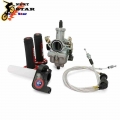 Motorcycle PZ30 30MM Accelerating Pump Carburetor For CB CG 200CC 250CC Dual Reinforced Cable Visiable Twister Pro Taper Grips|C