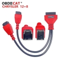 OBDIICAT Chrysler Programming Cable 12+8 Connector Autel DS808 Maxisys MS905 906 908 PRO ELITE 12+8 Adapter Cable|Car Diagnostic