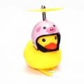 Small Yellow Bike Duck Bicycle bell Luminous/Normal Airscrew Helmet Riding Cycling Lights Horn Duck Ducky Dicycle Wind Motor|Bic