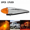 12V 17 LED Roof Cab Marker Lights Car External Lights Top Clearance Light Auto Trailer Truck Lorry Lamps Amber Color|Truck Ligh