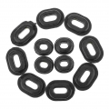 12pcs Motorcycle Rubber Grommets Bolts Single Side Panel Fairing Washer For Honda Motorcycle Grommets Great Replacement - Decals