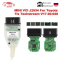 MINI VCI V17.00.020 TIS Techstream OBD2 Scanner Interface FOR TOYOTA FTDI FT232RQ MINI VCI J2534 OBDII OBD2 Diagnostic Cable|Car