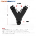 3 Way Y Block Fitting Adapter AN6 6 AN Male to 2X AN6 6 AN Male BLACK 6AN 1PCS|Fuel Supply & Treatment| - ebikpro.co