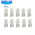 10pcs White T10 W5w 501 194 Clear Signal Lamp Glass 12v 5w W2.1x9.5d Single Filament Car Bulb Auto Light - Signal Lamp - Officem