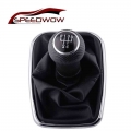 SPEEDWOW Car Gear Shift Knob 5 Speed PU Leather Shifter Stick With Dustproof Cover Shifter Lever For VW Golf R32 Bora MK4 Jetta|
