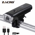 Zacro Bike Front Light Induction Bicycle Bright Light 350lm USB Charging T6 Flashlight Cycling Waterproof Torch Bike Headlight