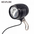 WEXPLORE Ebike Headlight Built in Speaker Input 24V 36V 48V 100Lux LED Light E Bike Lamp Electric Bicycle Scooter Parts|Electric