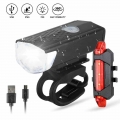 Bike Bicycle Light USB LED Rechargeable Set Mountain Cycle Front Back Headlight Waterproof Lamp Flashlight|Bicycle Light| - Of