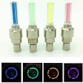 1PCS New LED Bicycle Lights Wheel Tire Valve Caps Bike Accessories Cycling Lantern Spokes Bike Lamp Color blue Green Pink Yellow