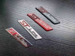 1X Metal Chrome Matt Black Silver Red STline ST line Car Emblem Badge Auto Decal 3D Sticker Emblem for Ford Focus ST Mondeo
