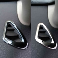 stainless steel interior air AC vents conditioner decorative cover trims for Dacia Renault Duster Daster 1st gen Lada Largus FL|