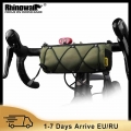 Rhinowalk Bike Bag Portable Handlebar Pannier Multi purpose Large Capacity Backpack MTB Road Cycling Frame Tube Bag Elastic Band