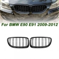 New Look Car Grille Grill Front Kidney Glossy 2 Line Double Slat For Bmw 3 Series E90 E91 2009 2010 2011 2012 Car Styling - Raci