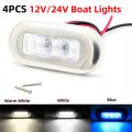 4Pcs Boat Courtesy Lights Stair Deck Transom LED Stern Light Waterproof Boat Indicator Turn Signal Tail Lamp Yacht Marine Lights
