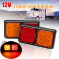2pcs 12V 72 LED Car Truck Tail Light Taillight Rear Brake Light Turn Signal Lamps Indicator for Trailer Bus Lorry Caravan|Truck