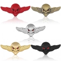 Skull Car Motorcycle Sticker Label Skull Wings Emblem Badge For Bmw Audi Honda Toyota Ford Opel Car Styling Stickers Accessories