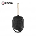 KEYYOU 10X Remote Car Key Shell Case Fob Covers for Ford Focus Mondeo Festiva 3 Buttons Uncut Blade|Car Key| - ebikpro.co