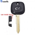 Transponder Key Blank Fob Key Remote Shell For Daihatsu Charade Copen Cuore Feroza Sirion Terios Yrv Can Install Chip - Car Key