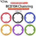 Vxm Mtb Mountain Bike Bicycle 104bcd 32t 34t 36t 38t Crankset Tooth Plate Parts 104bcd Round Narrow Wide Chainring Bike Part - B
