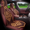 1pcs Summer Cool Car Seat Cover Natural Maple Wood Bead Car Seat Cushion Massage Breathable Environmental Waterproof Seat Mat -