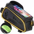 Waterproof Bicycle bag Frame Front Top Tube Bag Touch Screen 6.4in phone Protector Case MTB Moutain Road Bike Accessories|Bicycl