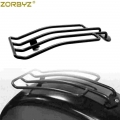 ZORBYZ Motorcycle Black Rear Stock Solo Seat Luggage Rack Carrier For Harley Sportster XL883 1200 1985 2003|rack steering|rack q