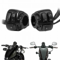 Motorcycle Black 1" Handlebar Turn Signal Control Switch For Harley XL883 Sportster Dyna V ROD Softail|Handlebar| - Offic
