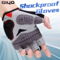 GIYO Summer Cycling Gloves Gel Half Finger Shockproof Sport Gym Gloves MTB Mountain Bicycle Bike Gloves For Men/women Antil skip