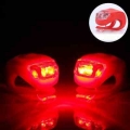 AG10 CR2032 BATTERY Bicycle Front LED Light Warning Light Silicone Light Head Front Rear Waterproof Light Cycling Accessories|Bi