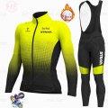 STRAVA 2022 Men Winter Fleece Cycling Jersey Set Keep warm Cycling Clothing Mountian Bike Bicycle Clothes Ropa Maillot Ciclismo