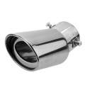 Car Universal Exhaust Tail Muffler Tip Pipe Stainless Steel Car Exhaust Muffler Round Pipe For 1.5-2.2l Automovil Accessories -
