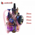Alconstar 28 30 32 34mm New Colorful Motorcycle Carburetor Carburador with Power Jet 2T/4T Scooter ATV UTV Off Road Racing|Carb