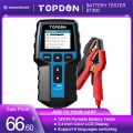 Topdon Bt200 12v Car Battery Tester Digital Automotive Diagnostic Battery Tester Analyzer Vehicle Cranking Charging Scanner Tool