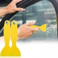 5/10pcs Yellow Plastic Car Window Foil Film Scraper Wiper Plate Glass Sticker Squeegee Installation DIY Glue Remove Hand Tool|Sc