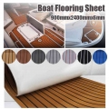 900x2400x5mm Eva Foam Faux Teak Decking Sheet Non Skid Self Adhesive Boat Deck Anti-fatigue Mat Yacht Flooring Pad - Marine Hard