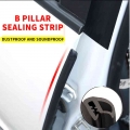 Car Door Edge Weatherstrip Rubber Sealing B Pillar Noise Windproof Protection Front Auto Sealant Accessories Decoration Strip -