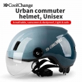 CoolChange Bicycle Helmet Men Women Integrally molded Breathable Cycling Helmet Goggles Lens MTB Road Bike Helmet Safely Cap|Bic