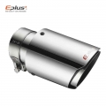 EPLUS Car Stainless Steel Muffler Tip Exhaust System Universal Straight Silver Decoration Exhaust Pipe Mufflers For Akrapovic|Mu