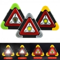 Triangle Warning Sign Triangle Car Led Work Light Road Safety Emergency Breakdown Alarm Lamp Portable Flashing Light On Hand - S