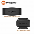 Magene NEW Model H64 Bluetooth4.0 ANT + Heart Rate S3+ Cadence Sensor For GARMIN Bryton IGPSPORT Computer Running Bike Monitor|B