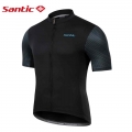 Santic Men Cycling Jersey Summer Short Sleeve MTB Bike Shirts Full Zipper Breathable Road Bicycle Sports Clothing Asian Size|Cyc