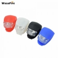 WasaFire Mini LED Bike Light Bicycle Light Head Front Rear Wheel Cycling Warning Taillight Taillamps Waterproof Silicone 3 Modes