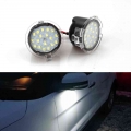 2pcs Car Led Under Side Rearview Mirror Puddle Light For Ford F-150 Mondeo Mk5 Edge Fusion Explorer Flex Taurus Mustang Light -